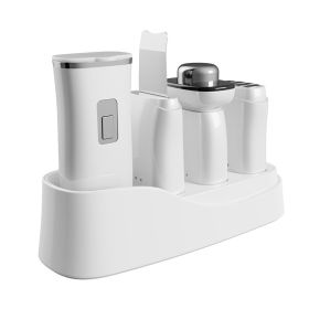 Household Multi-function Cosmetic Instrument Facial Cleanser (Option: White-English Manual)