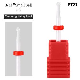 1 piece Nail Art Ceramic Unloading Polishing Head to Dead Skin Polishing Machine Nail Tool Polishing Head Replacement Head (Color: PT-21)