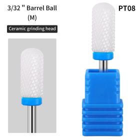 1 piece Nail Art Ceramic Unloading Polishing Head to Dead Skin Polishing Machine Nail Tool Polishing Head Replacement Head (Color: PT-08)
