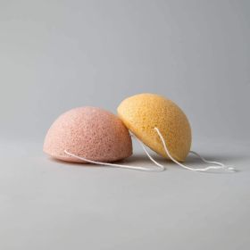 Konjac Sponge (Duo) (Sponge 1 Type: Activated Charcoal, Sponge 2 Type: Cherry Blossom)